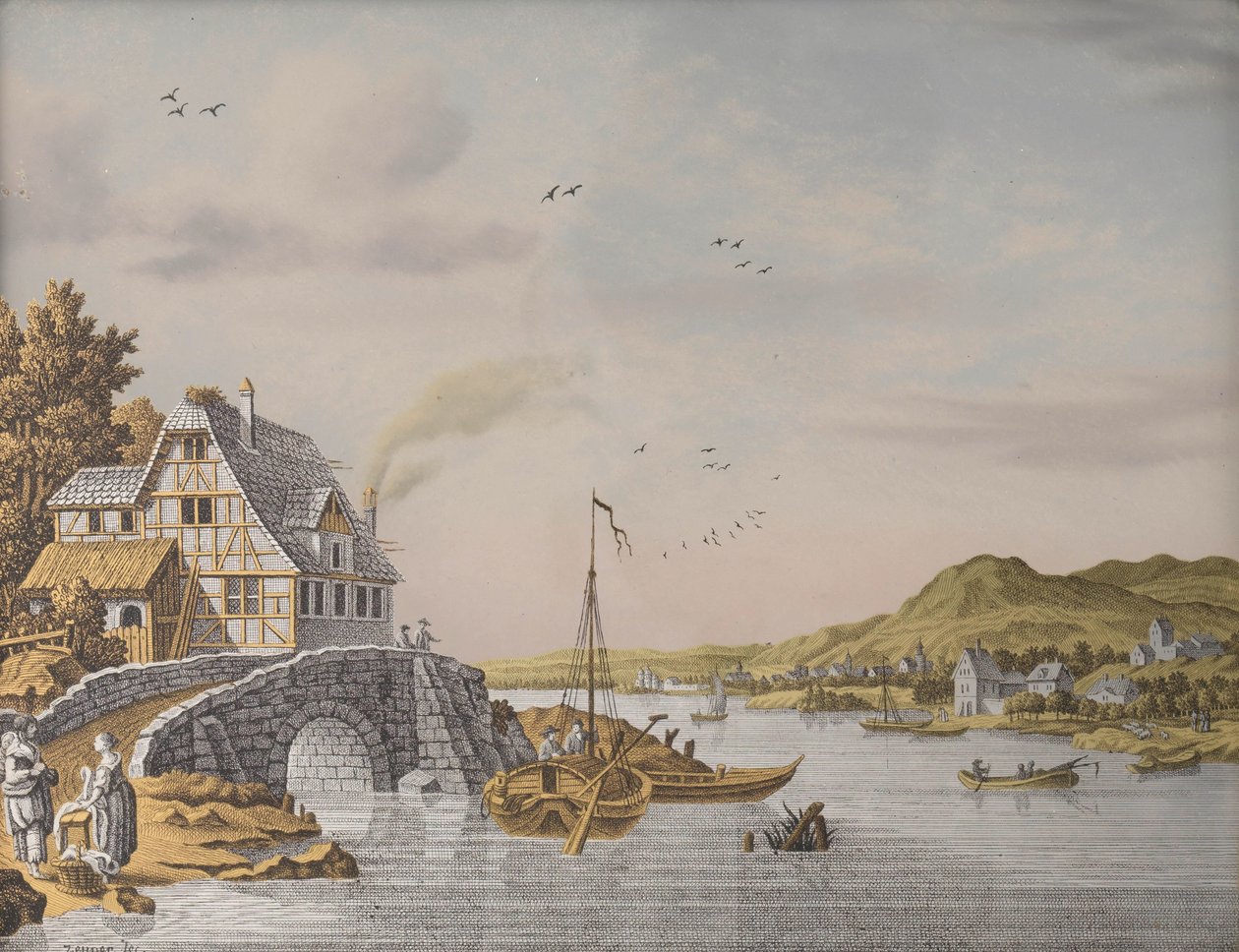 Huse langs en flod af Jonas Zeuner