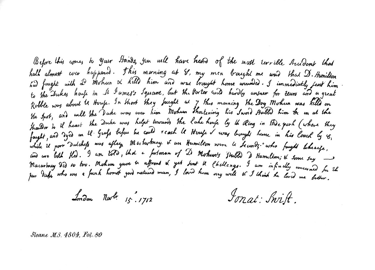 Uddrag fra Dean Swifts journal, adresseret til Mrs Dingley, 1712, 1840 af Jonathan Swift