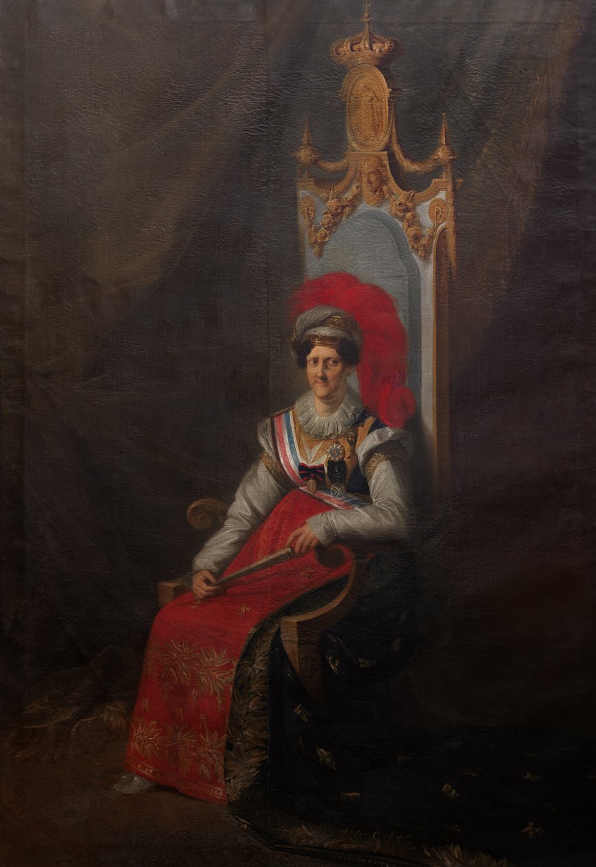Carlota Joaquina (1775-1830), dronning af Portugal af João Baptista Ribeiro