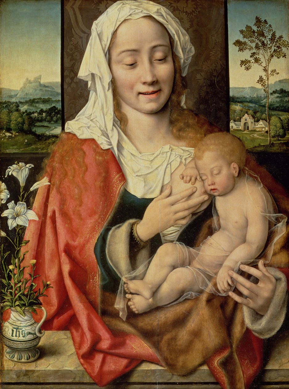 Madonna og barn, ca. 1525-30 af Joos van Cleve