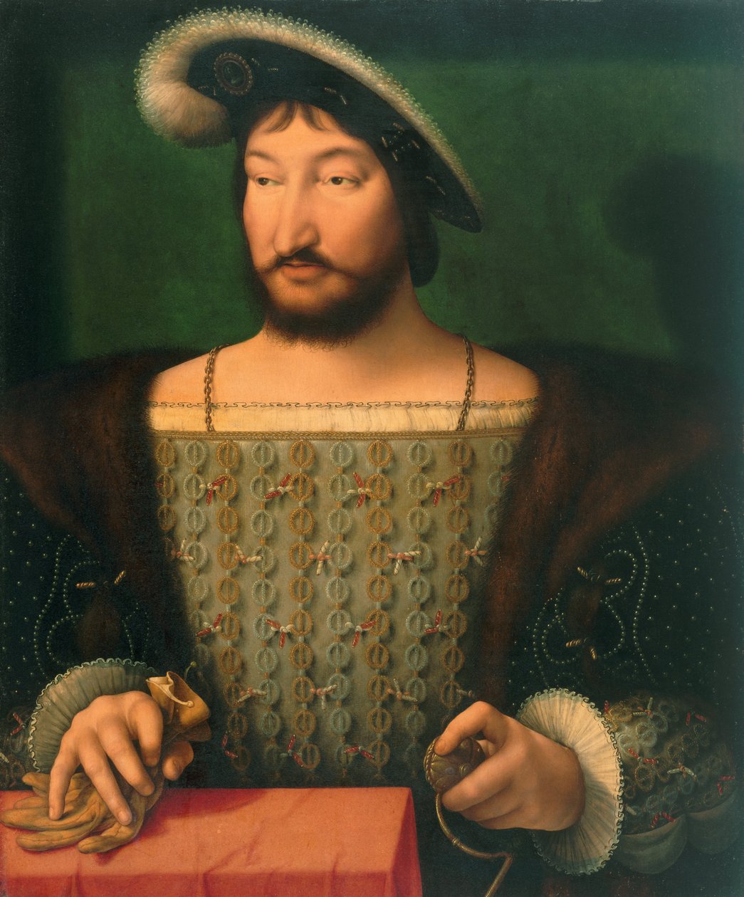 Portræt af Frans I, konge af Frankrig (ca. 1532-1533) af Joos van Cleve