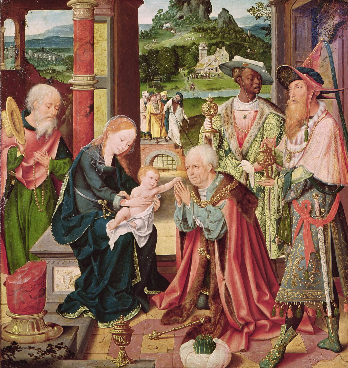 Magiernes tilbedelse af Joos van Cleve
