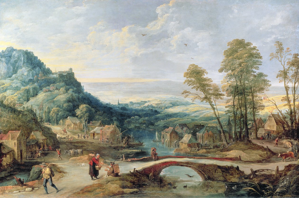 Landskab af Joos or Josse de Momper