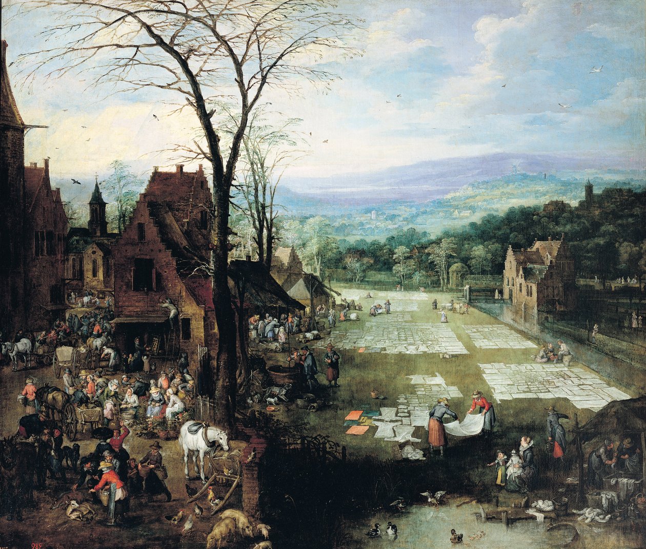 Marked og blegningssted, 1620-22 af Joos or Josse de Momper