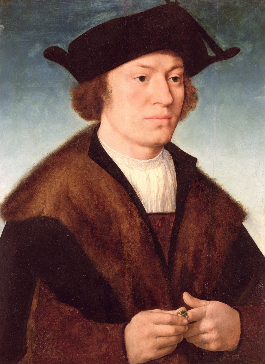 Portræt af en ukendt mand, 1520 af Joos van Cleve