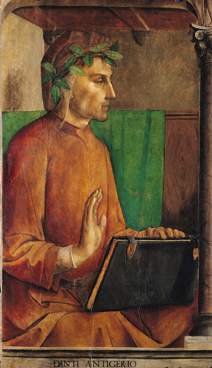 Portræt af Dante Alighieri (1265-1321), ca. 1475 af Joos van Gent