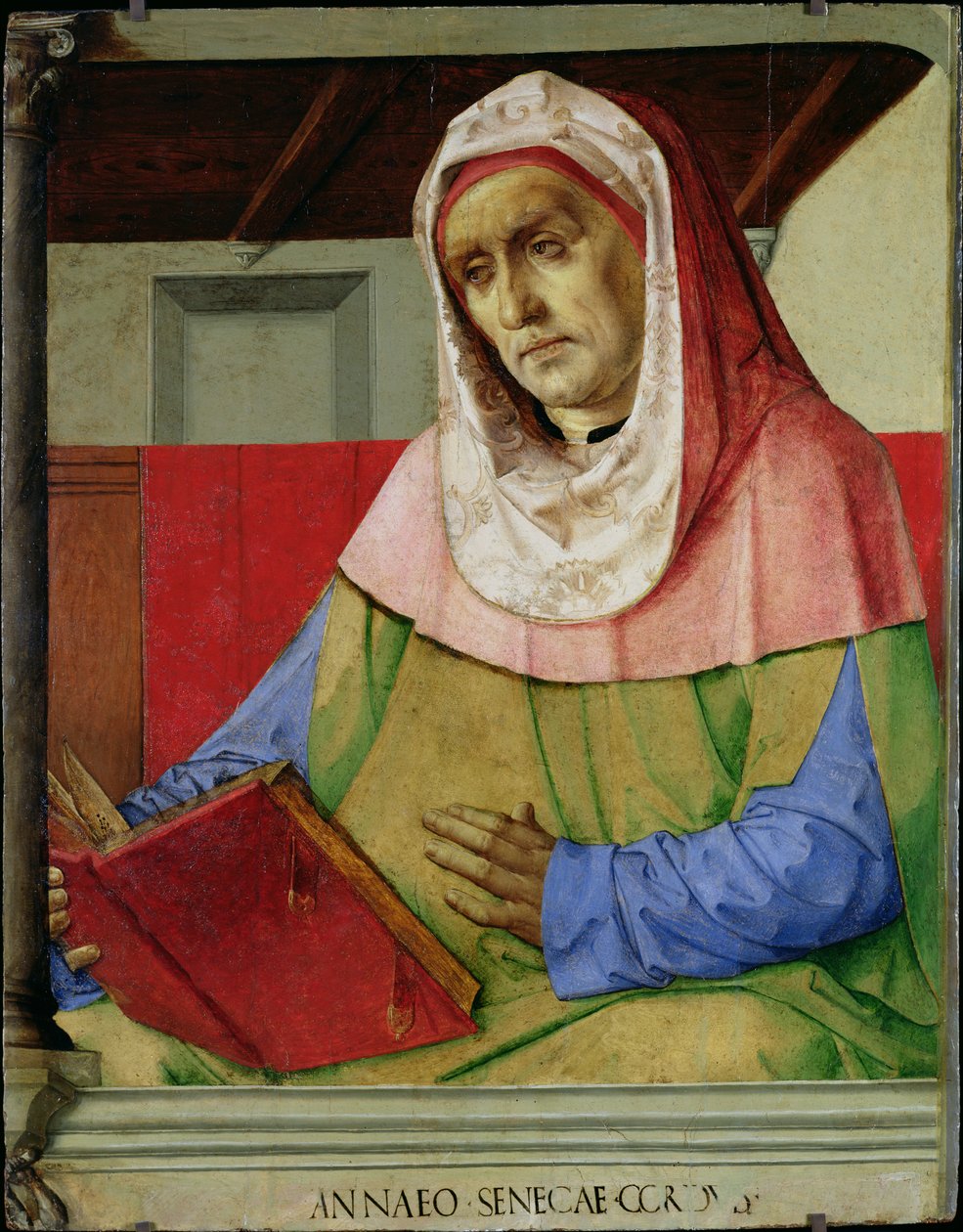 Portræt af Seneca (2 f.Kr.-65 e.Kr.) c.1475 af Joos van Gent