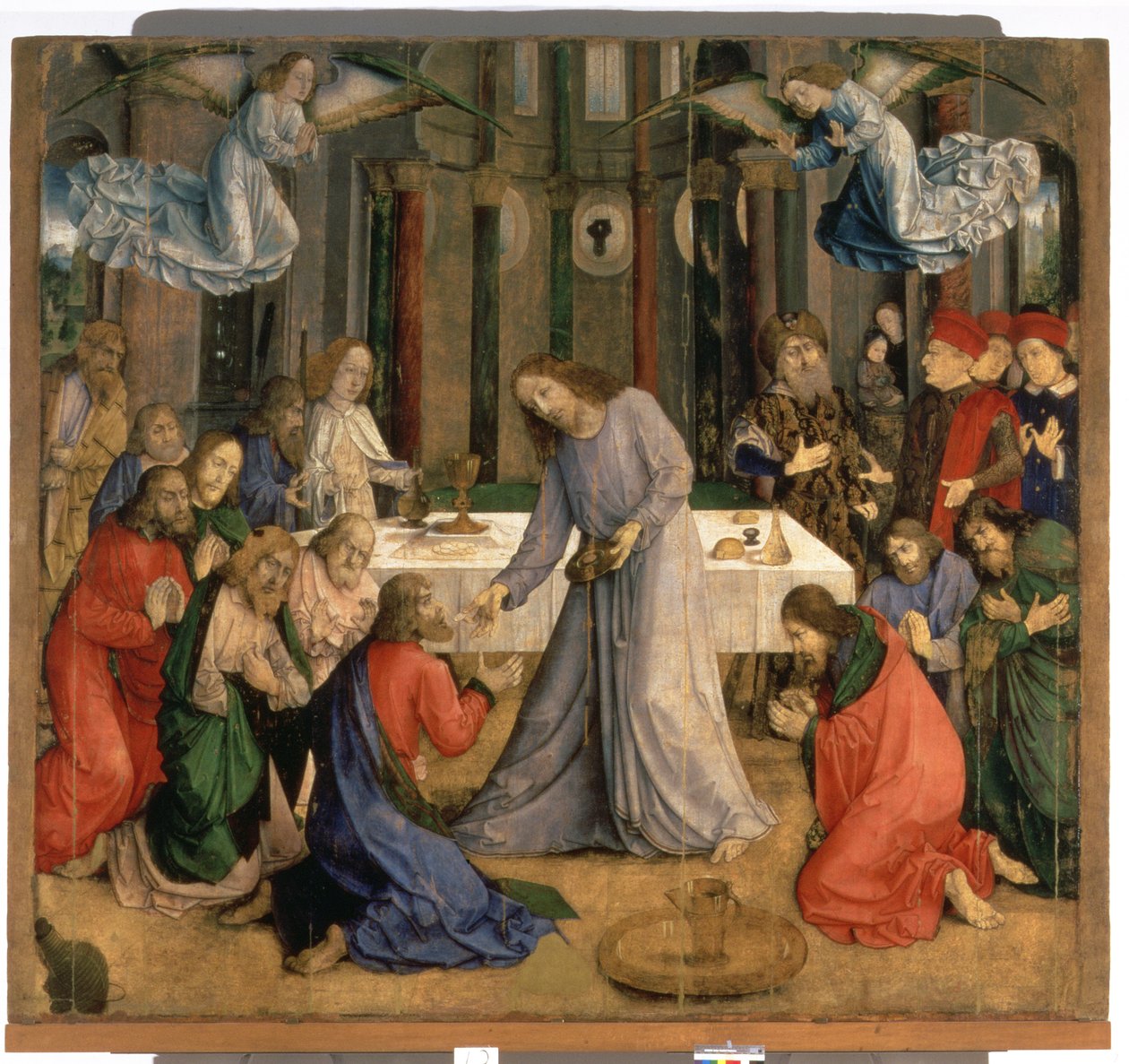 Den sidste nadver eller apostlenes nadver, 1474 af Joos van Gent