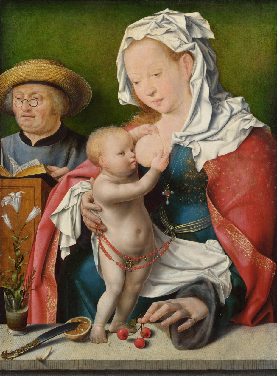 Den hellige familie, ca. 1520 af Joos van Cleve