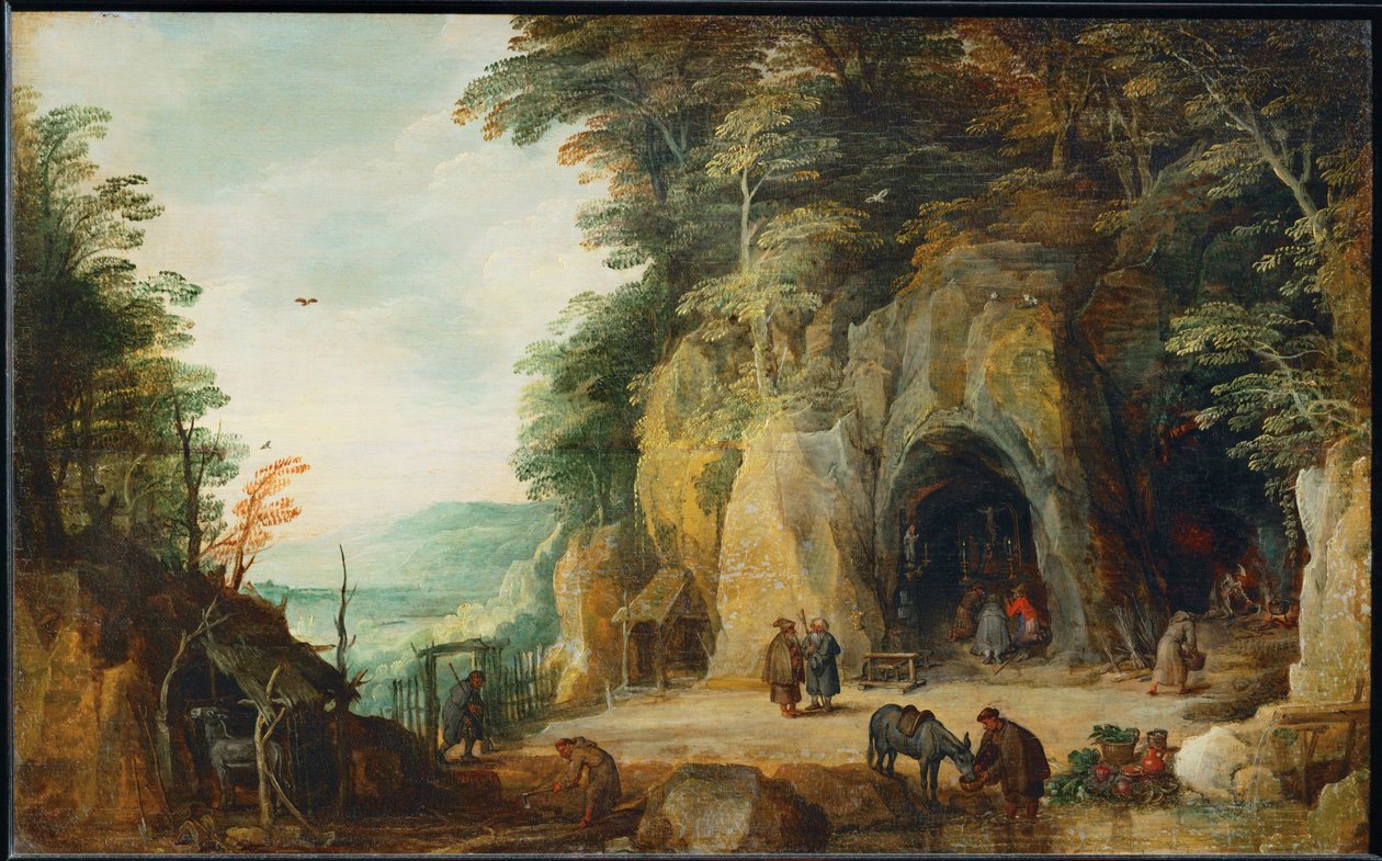 Munkenes eremitage i klipperne ... af Joos de (follower of) Momper