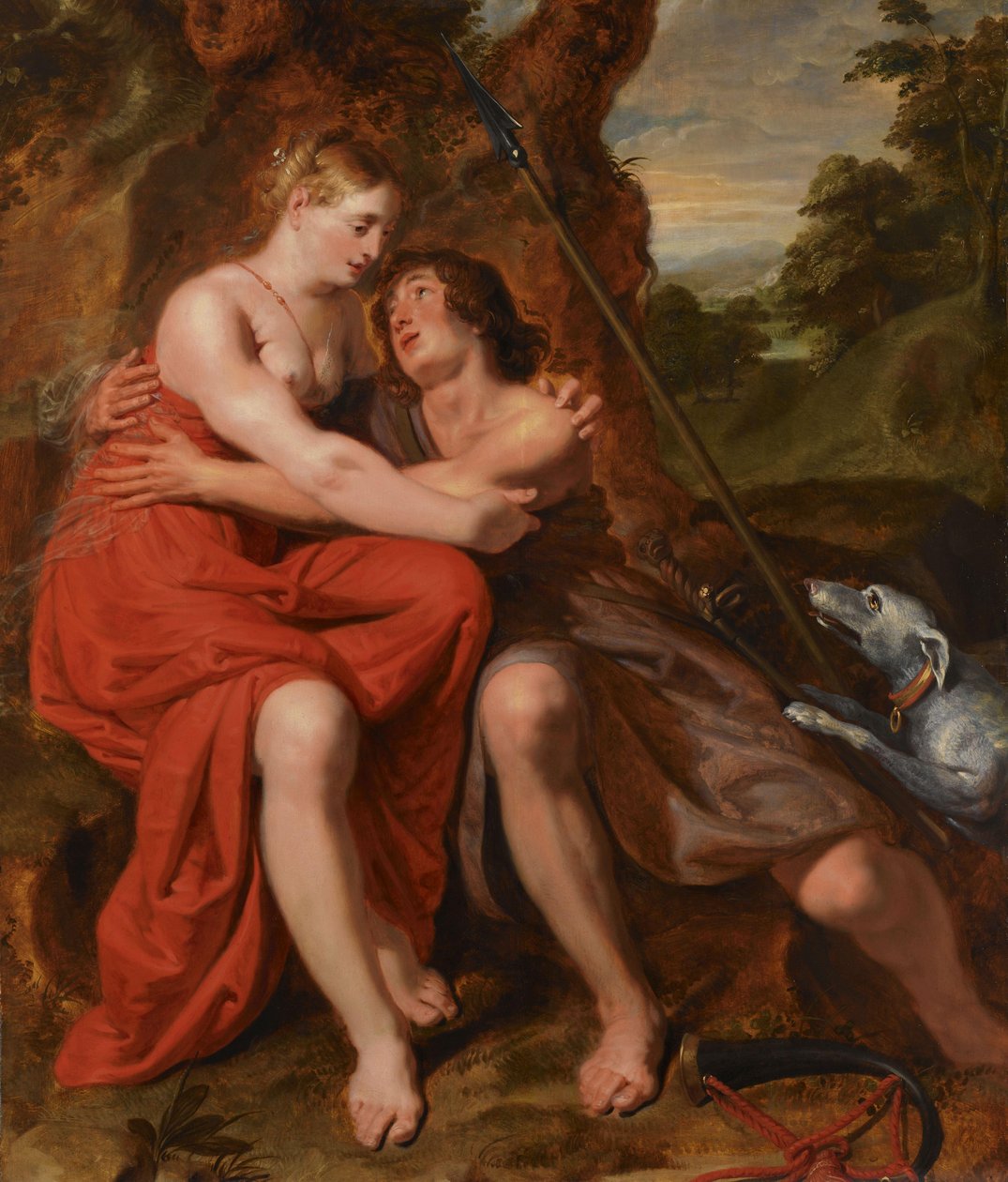 Venus og Adonis af Joos de Pape