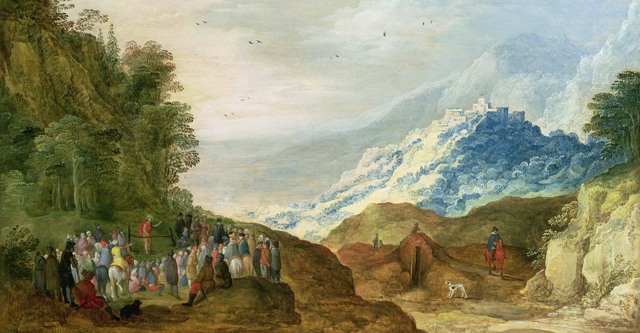 Bjergprædikenen (figurer muligvis af Hans Jordaens) af Joos or Josse de Momper