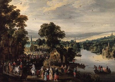 Landsbyfest af Joos or Josse de The Younger Momper