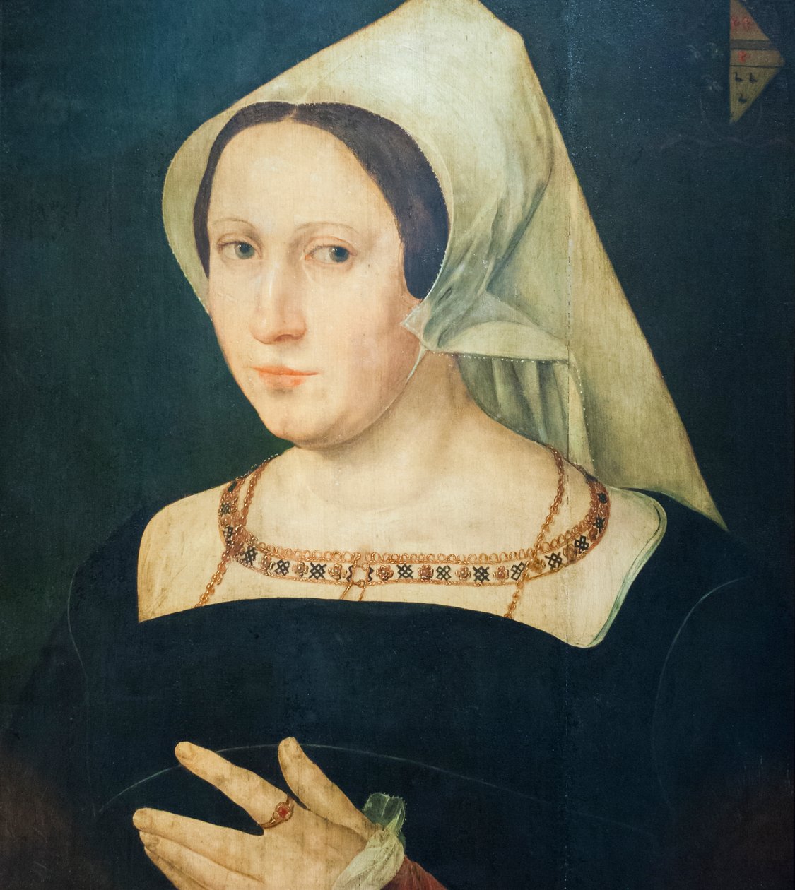 Anna van Spangen, Hustru til Adriaen van der Goes af Joos van (after) Cleve