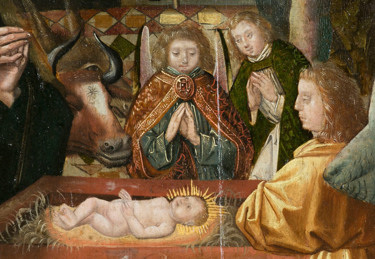 Triptykon fra Betlehem, omkring 1540 (maleri på træ) af Joos van (attr. to) Cleve
