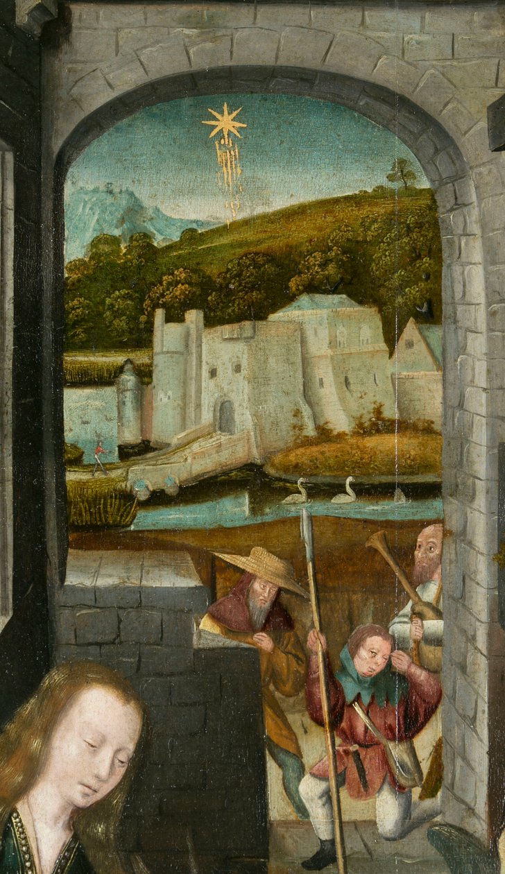 Triptykon fra Betlehem, omkring 1540 (maleri på træ) af Joos van (attr. to) Cleve