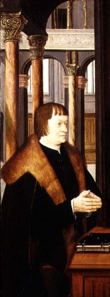 Donor (fløj af en triptykon) af Joos van Cleve