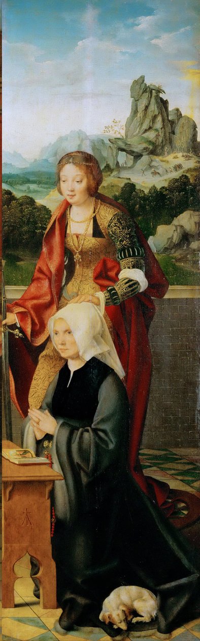 Tidlig nederlandsk kunst: med donor (vinget alter, højre panel) af Cleve, Joos van (ca. 1485-1540), ca. 1530. Olie på træ, 94,5x30. Kunsthistorisk Museum, Vienne af Joos van Cleve