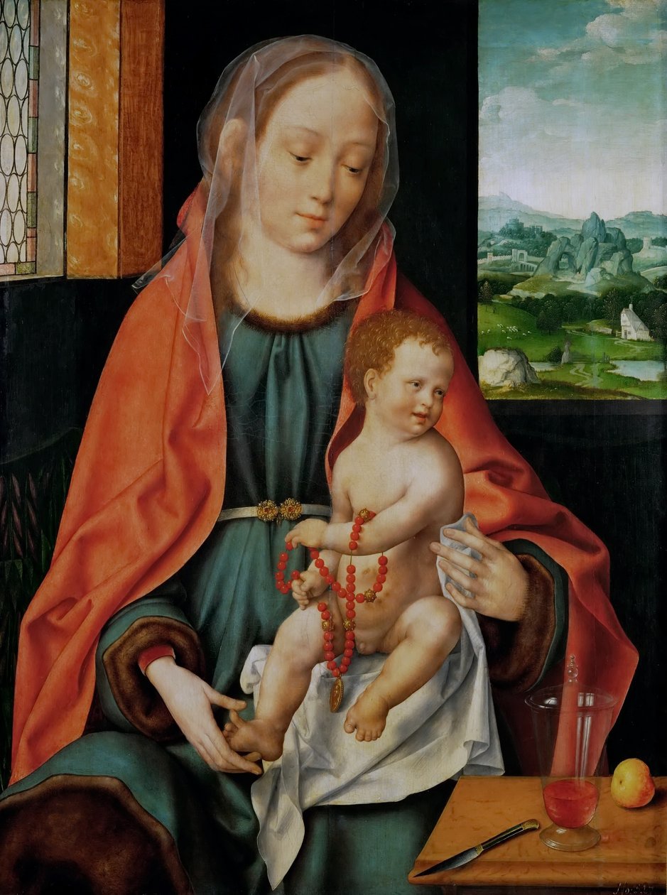 Tysk: Maria mit Kind Jomfru og barn af Joos van Cleve