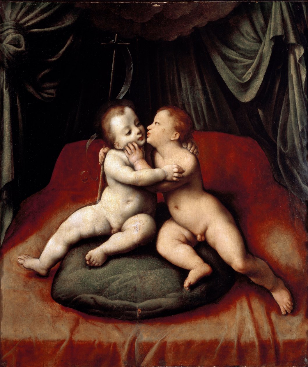Jesus og Johannes Døberen som barn (maleri af Joos van Cleve