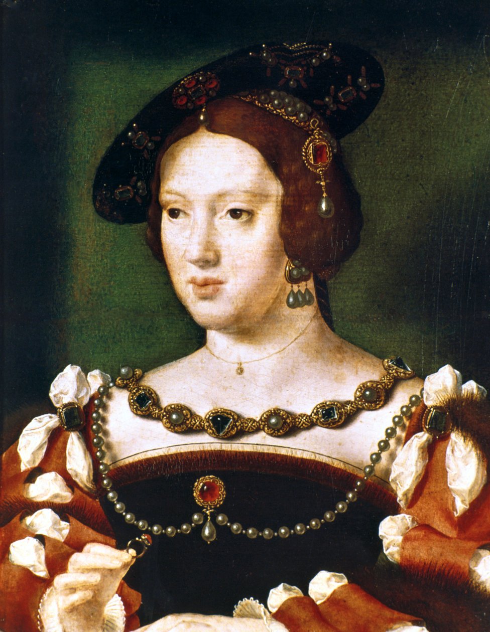 Portræt af Eleanor, dronning af Frankrig, c1530-1540 af Joos van Cleve
