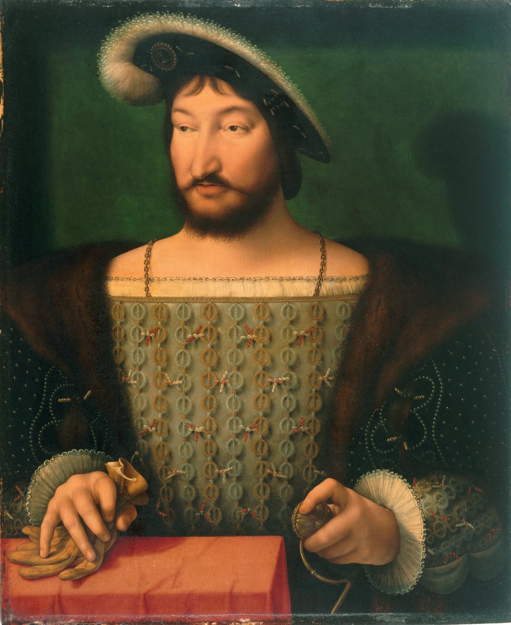 Portræt af François I, konge af Frankrig af Joos van Cleve
