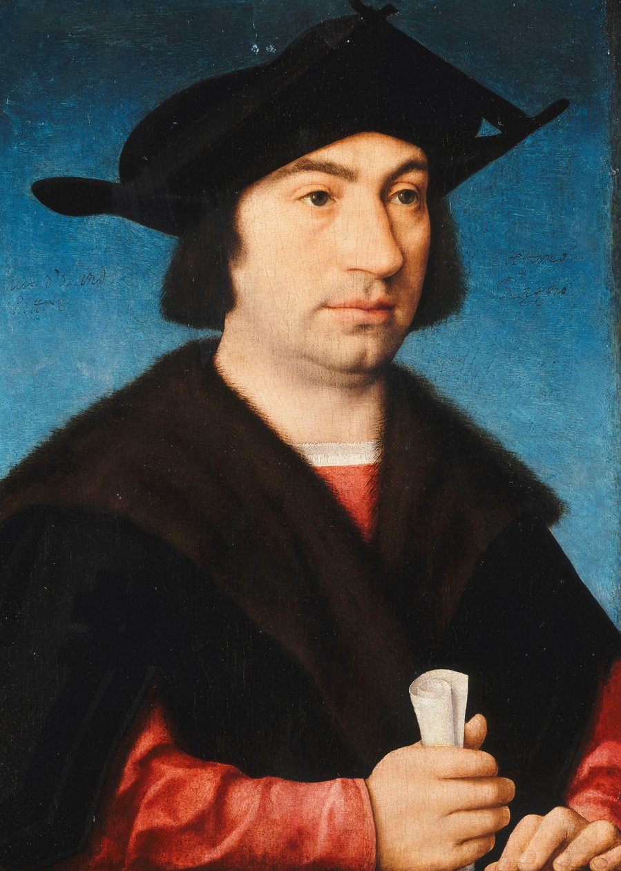 Portræt af Stefano Raggio, halvlængde, af Joos van Cleve