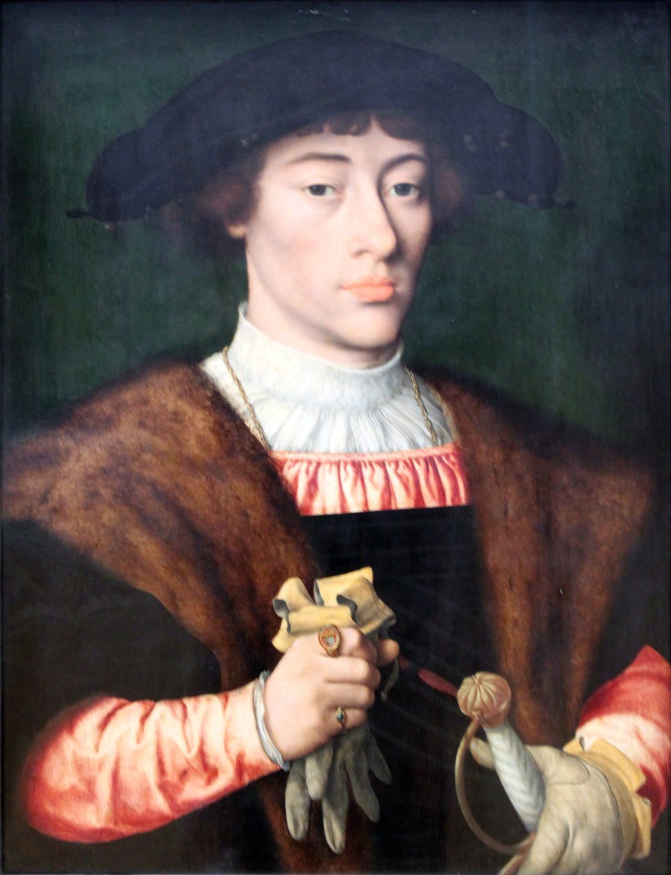 Portræt af en ung mand af Joos van Cleve