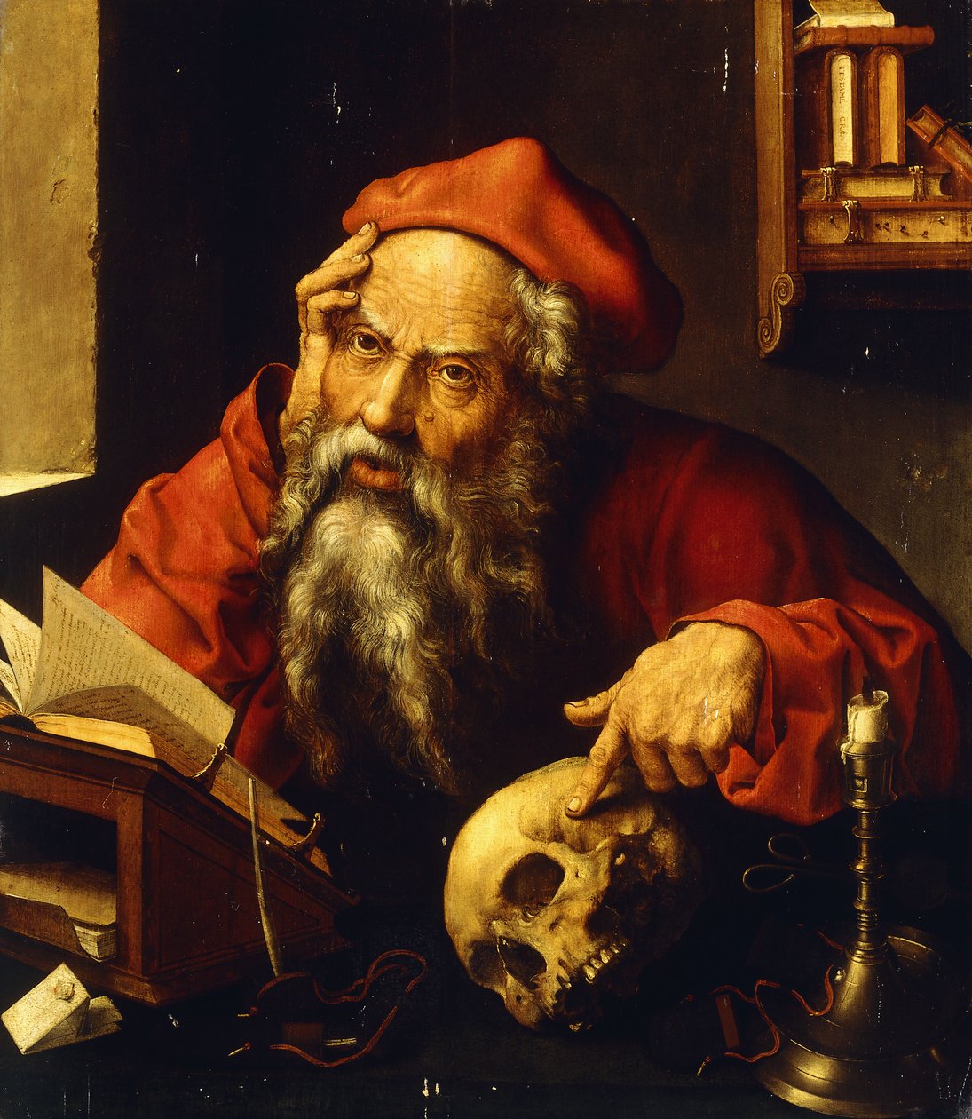Sankt Jerome, af Joos van Cleve