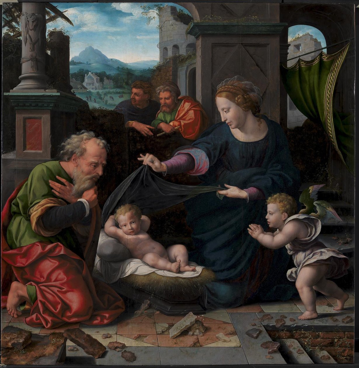 Den hellige familie af Joos van Cleve