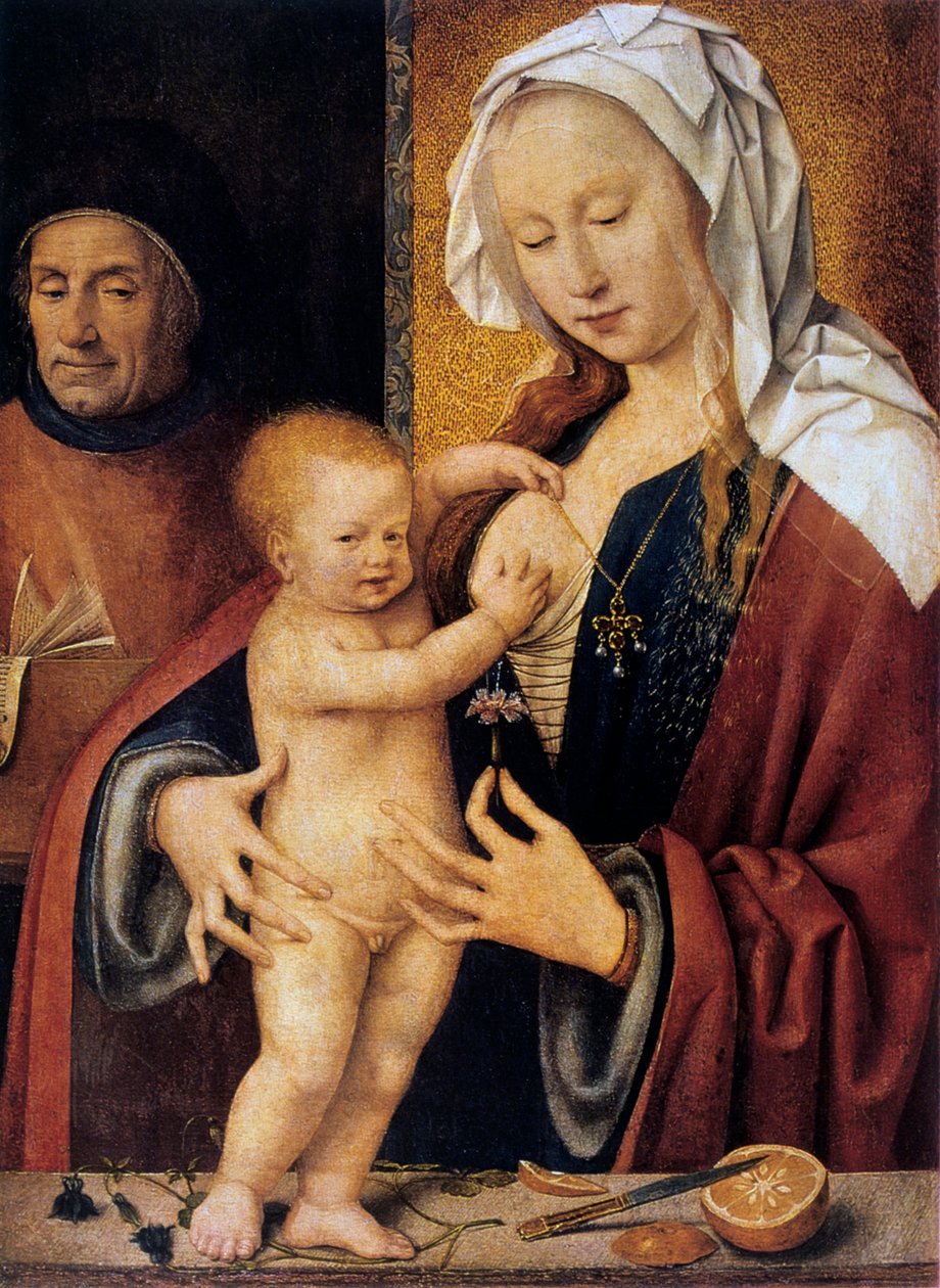 Den hellige familie, 1500-tallet. af Joos van Cleve