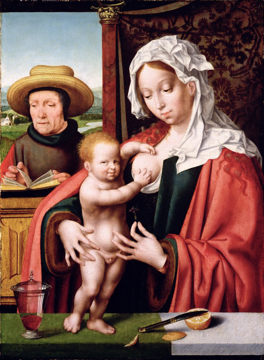 Den hellige familie, ca. 1520 af Joos van Cleve