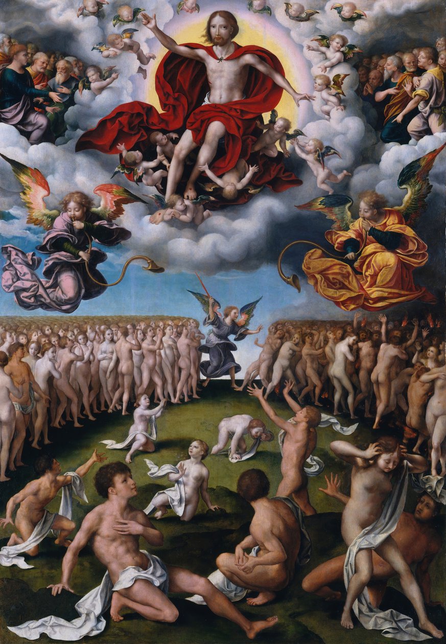 Den sidste dom, ca. 1520-25. af Joos van Cleve