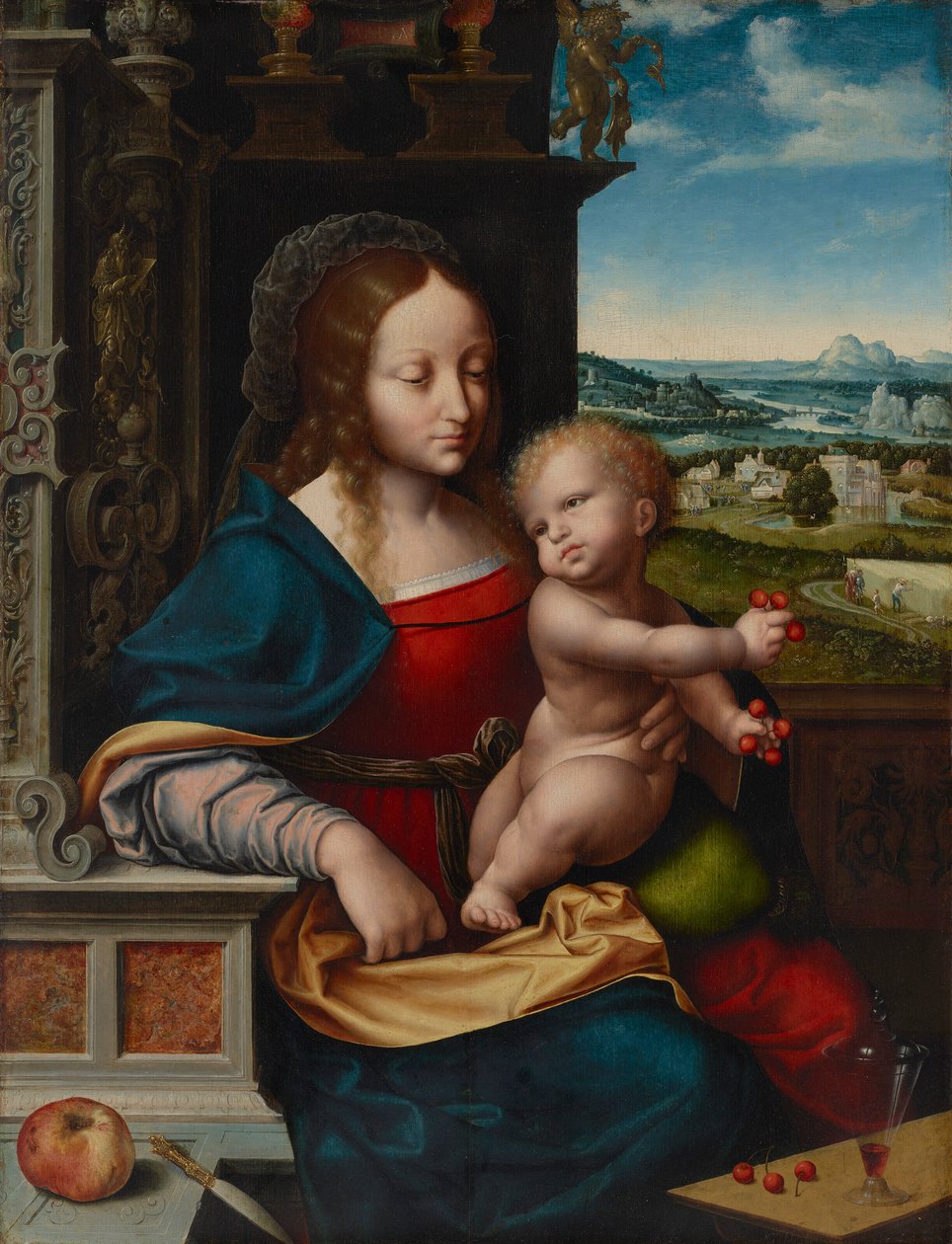 Kirsebærrenes Madonna af Joos van Cleve