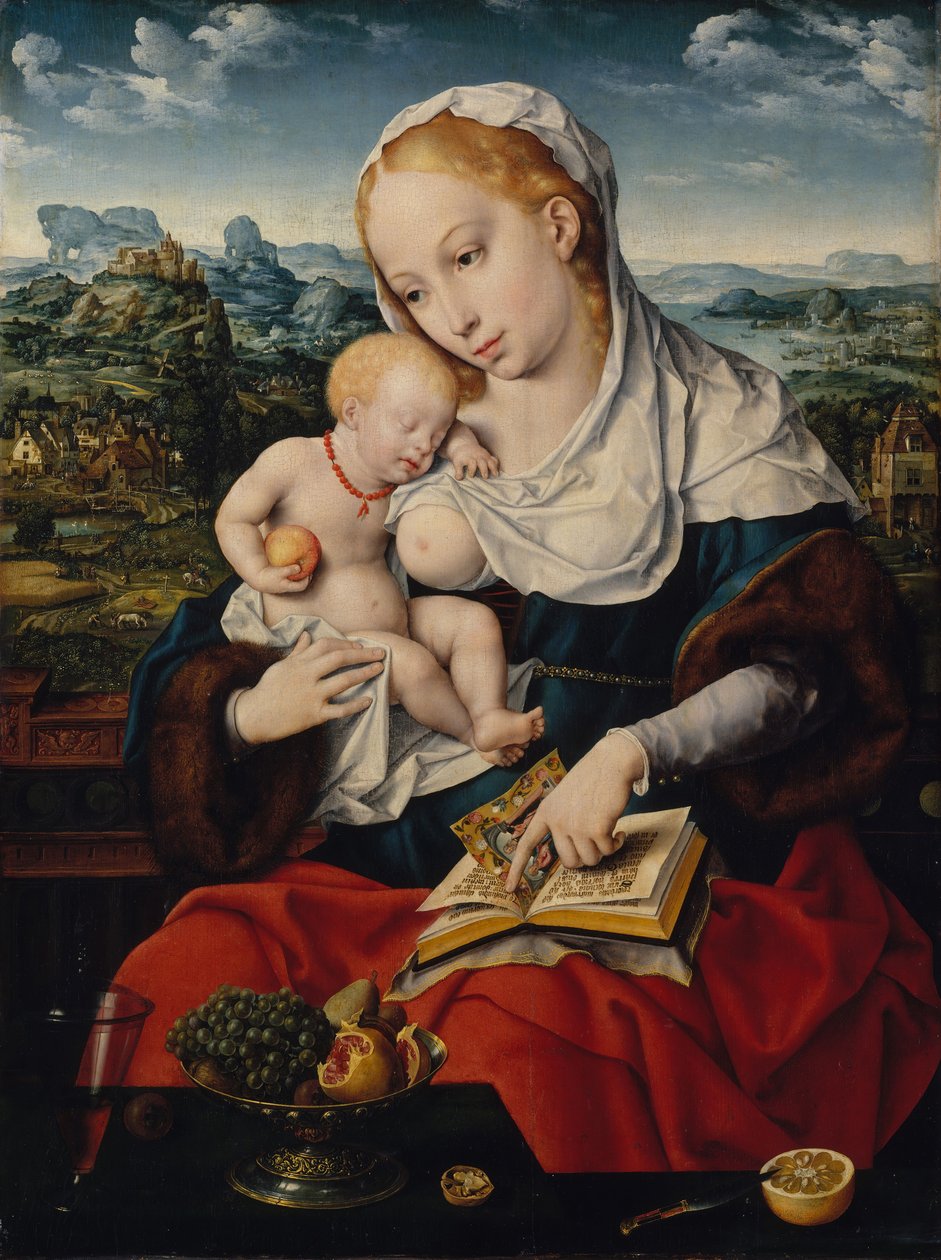 Jomfru og barn, ca. 1525. af Joos van Cleve