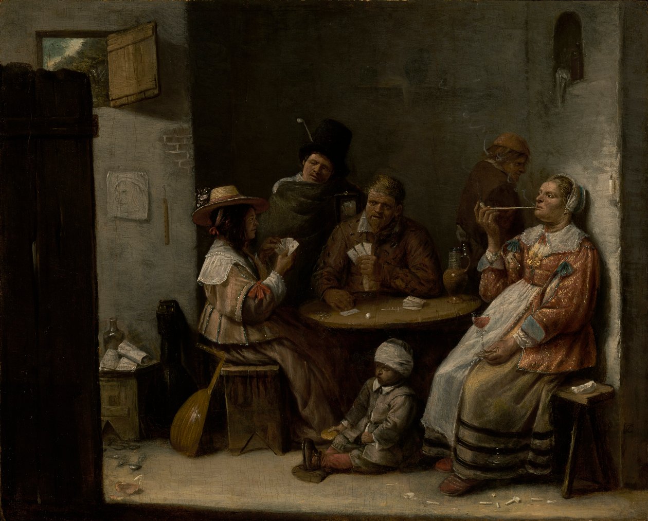 Kortspillere, ca. 1645 af Joos van Craesbeeck