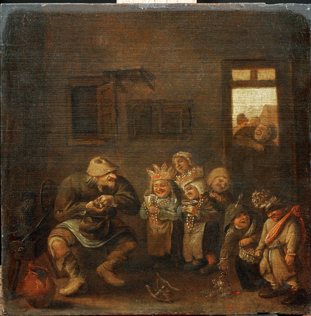 Fete des enfants le jour du Mardi-gras Børnekarnevalsunderholdning på fastelavnstirsdag ... af Joos van Craesbeeck