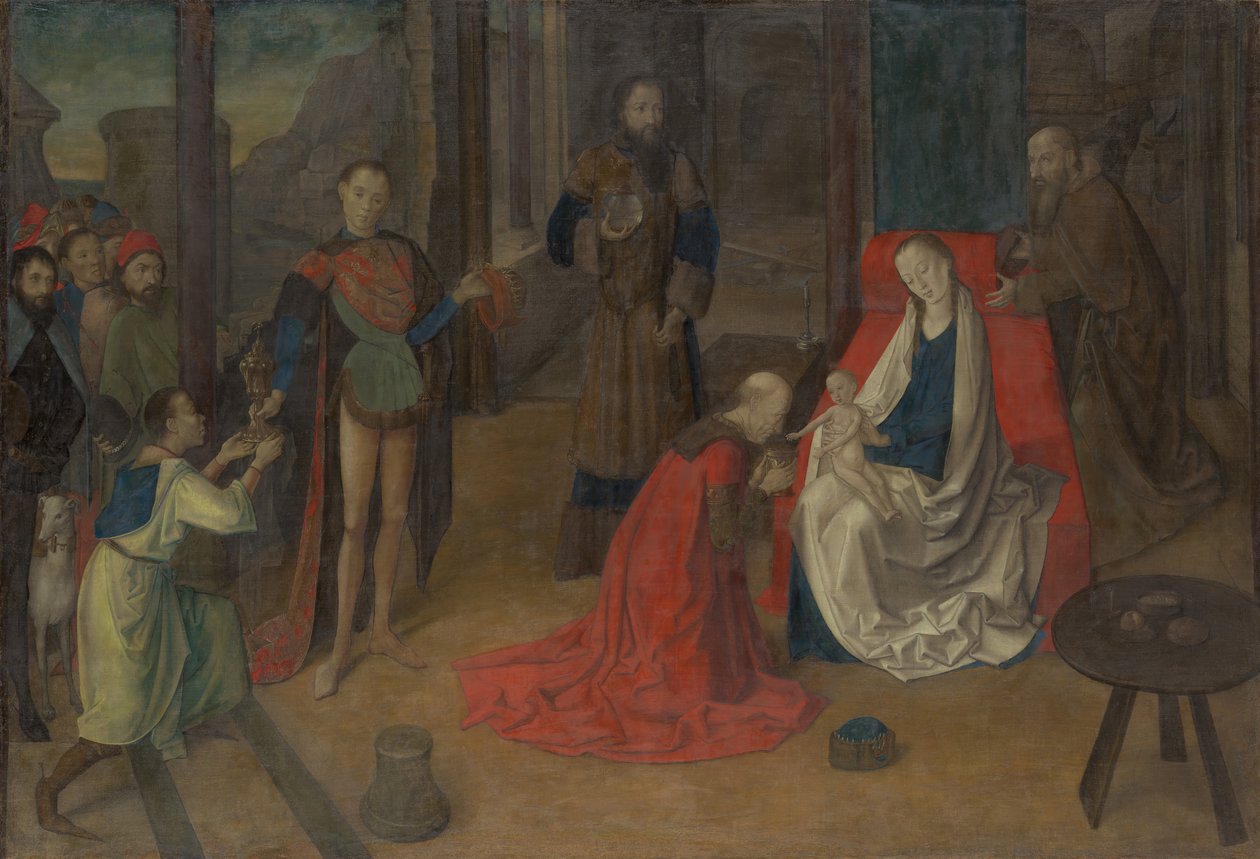Magiernes tilbedelse, ca. 1465. af Joos van Wassenhove
