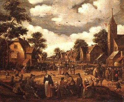 Landsbyscene af Joost Cornelisz