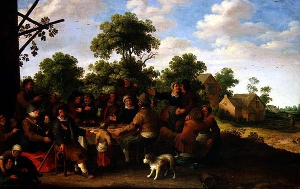 Landsbyfest af Joost Cornelisz. Droochsloot