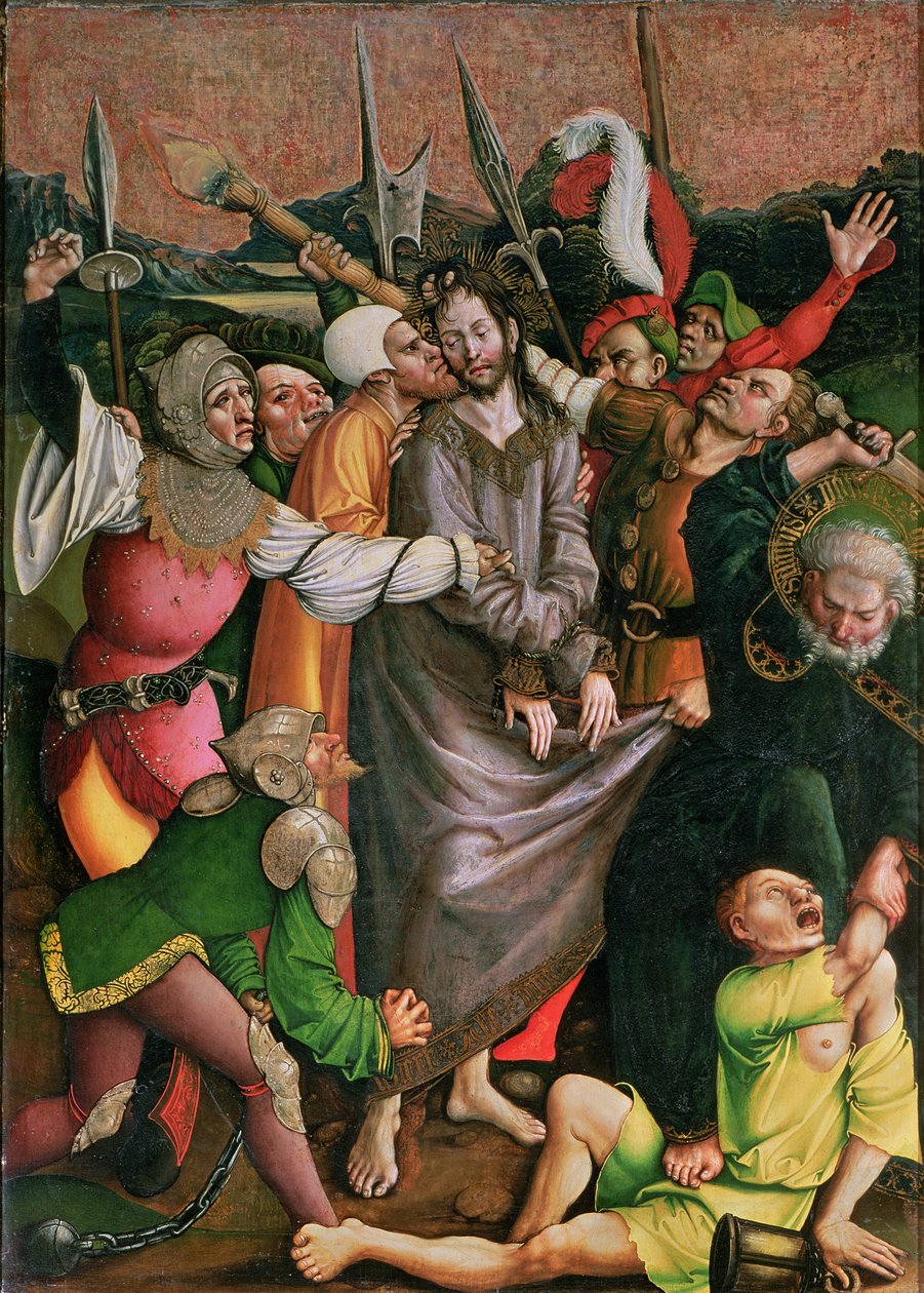 Kristus arresteret i Getsemane Have (panel) af Jorg I Breu