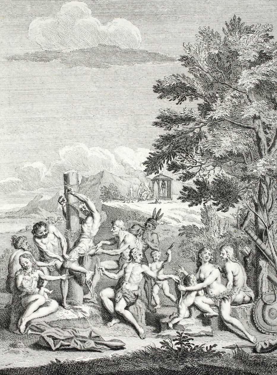 Menneskeoffer, fra "Voyage Historique de l