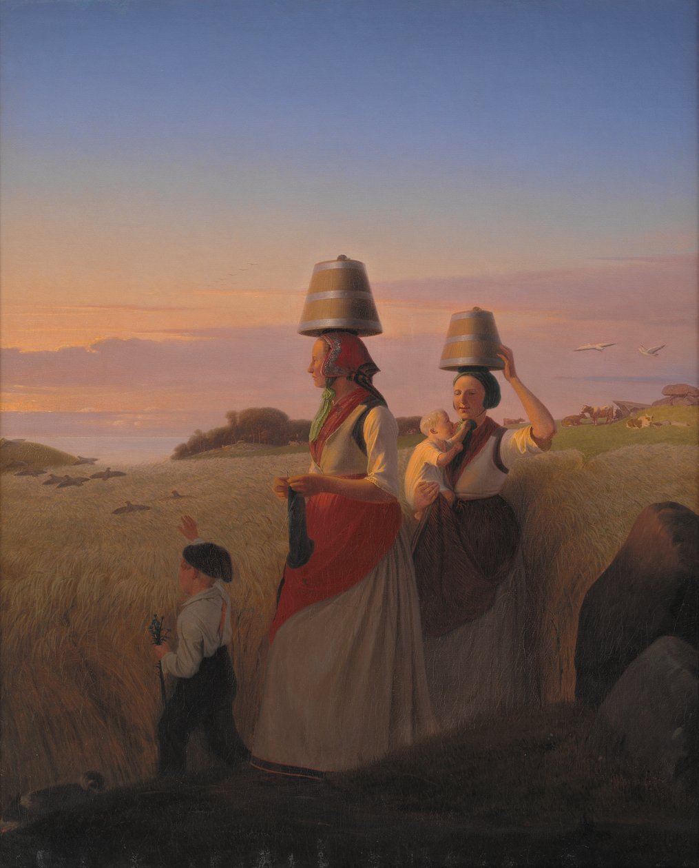 Landlig scene, 1848 af Jorgen Valentin Sonne