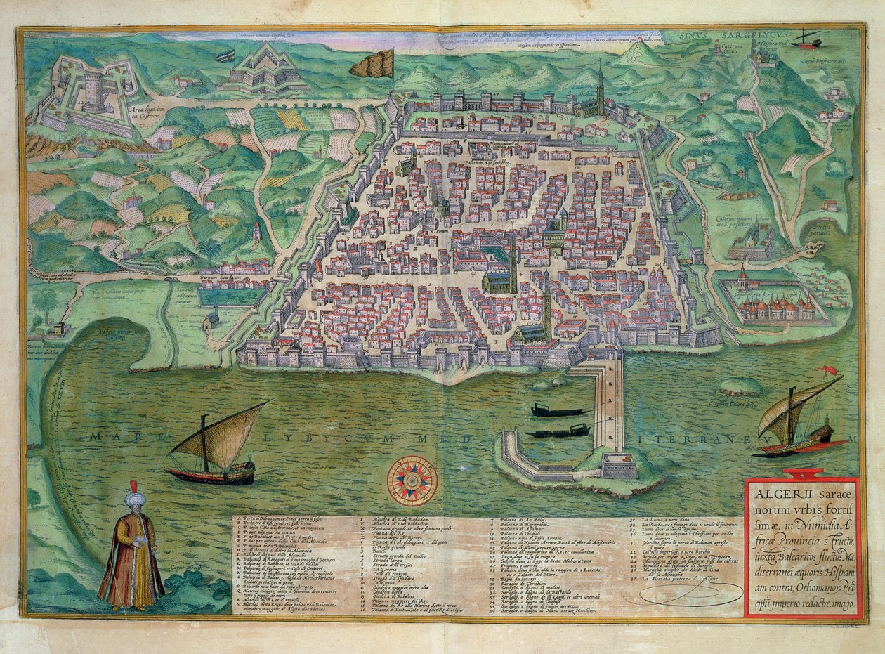 Kort over Algier, fra 