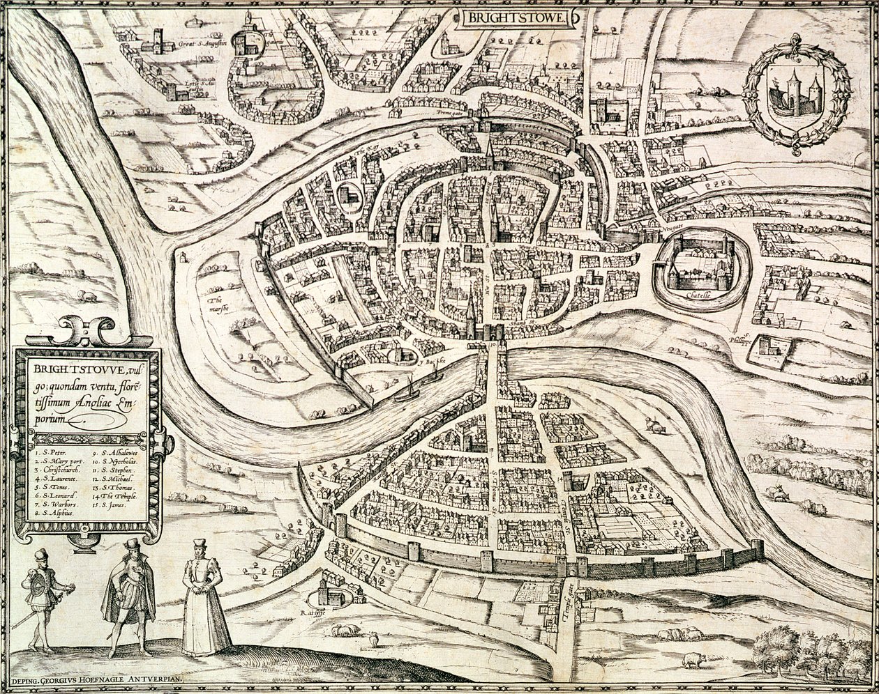 Kort over Bristol, fra 