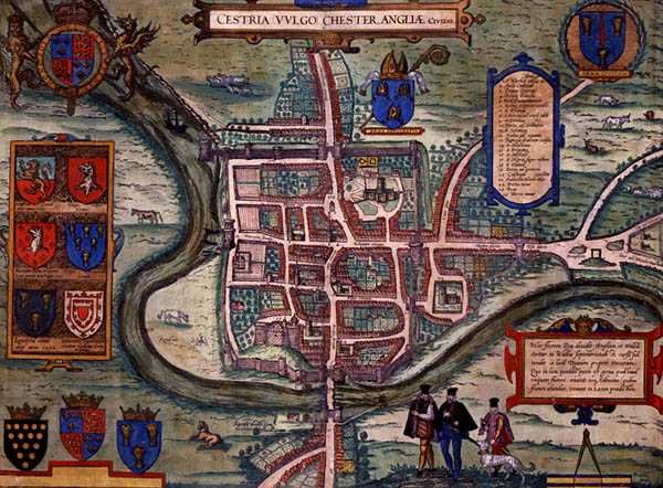 Kort over Chester, fra 