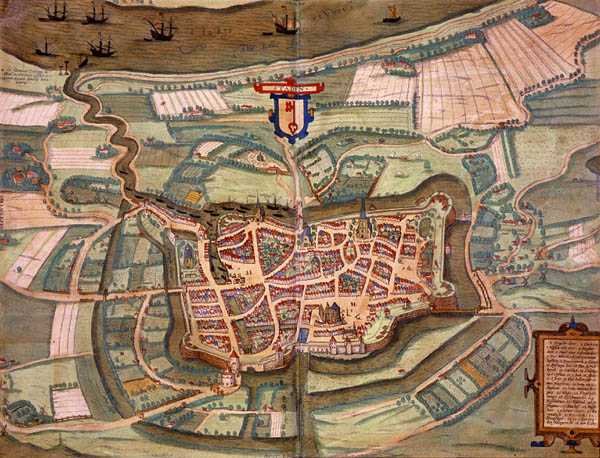 Kort over Stade, fra 