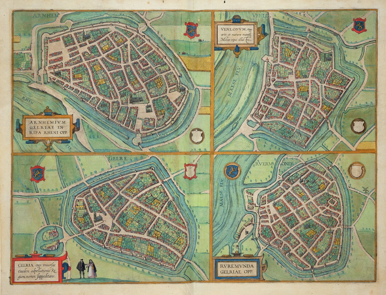 Kort over Arnhem, Velmo, Gelre og Ruerm, fra 