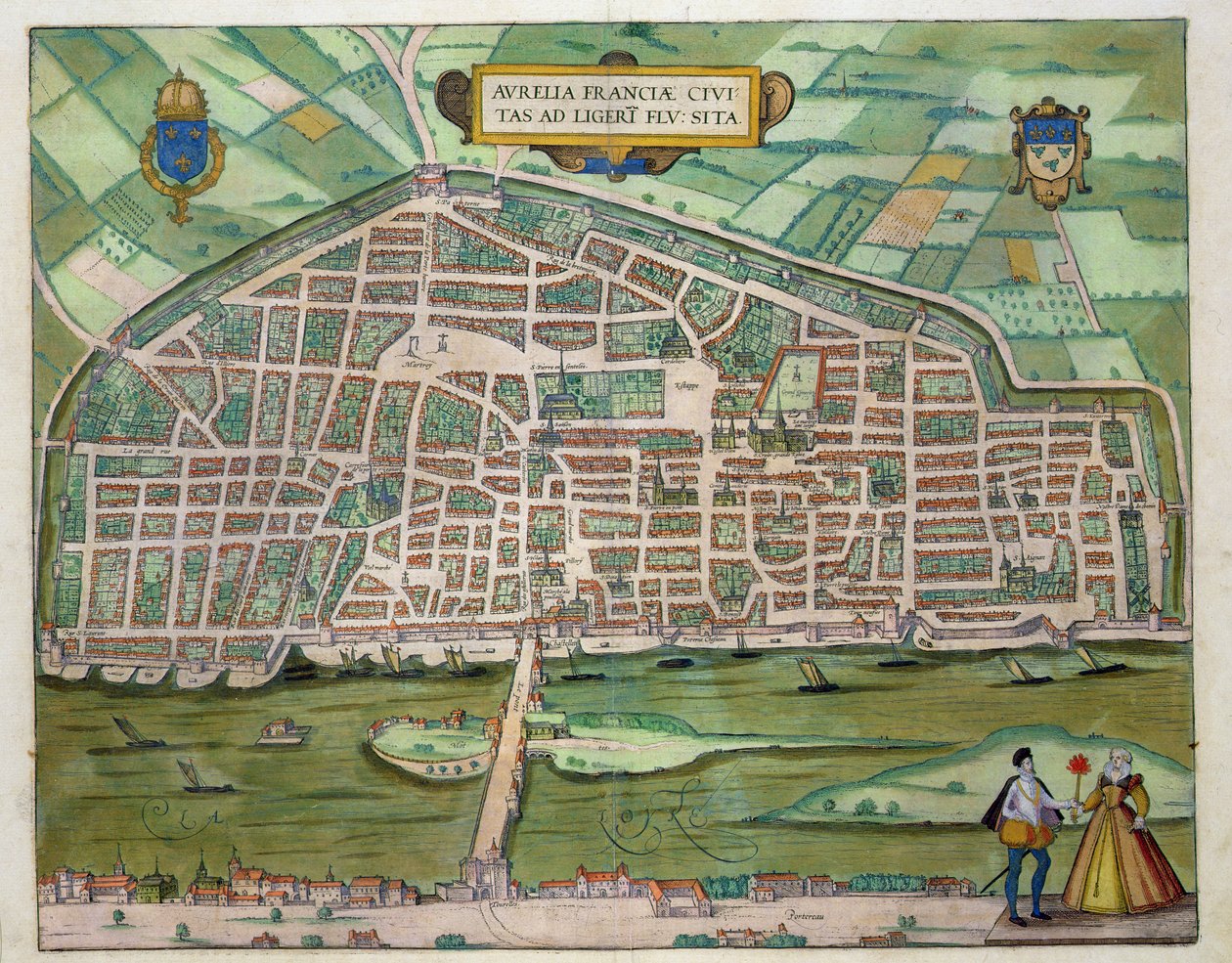 Kort over Aurelia, fra 