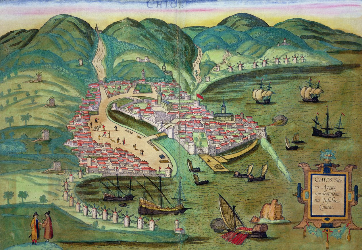 Kort over Chios, fra 